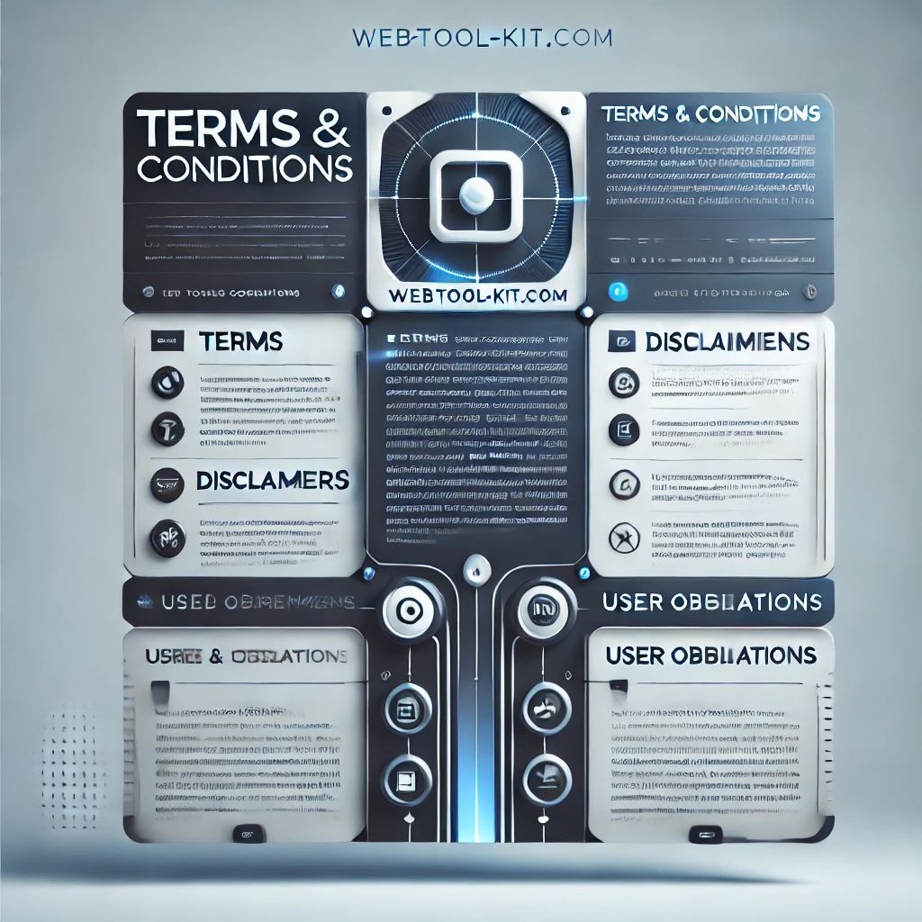 Terms and conditions webtool-kit